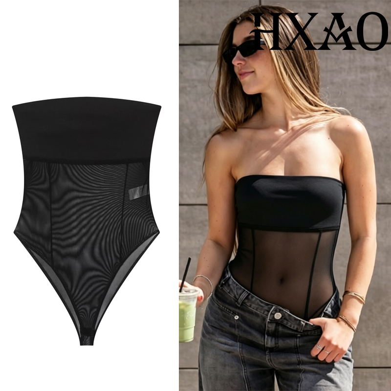 Strapless Bra Backless - HXAO Korset Tulle Wanita Musim Panas