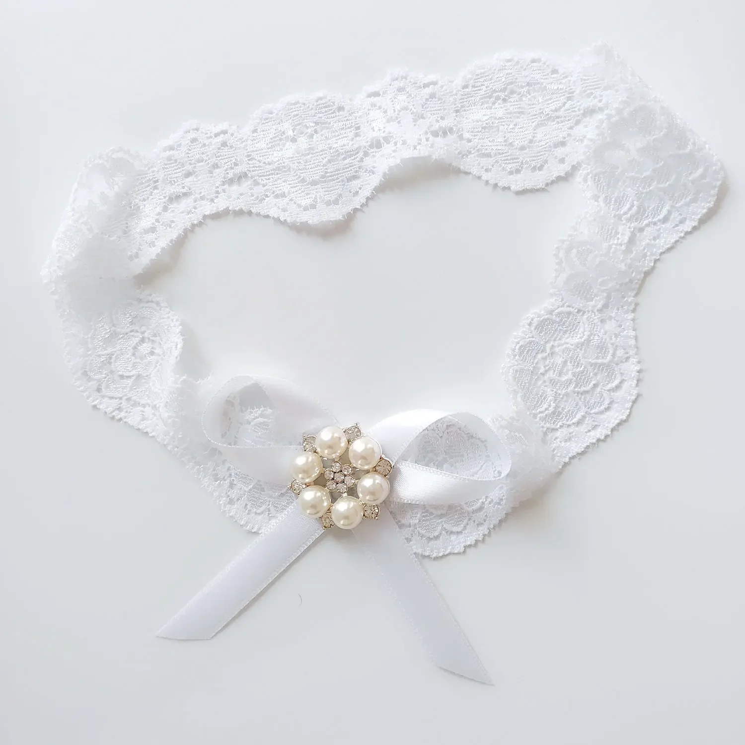 Set 2 buah, warna putih, hiasa - Garter Belt Set ulasan dan harga